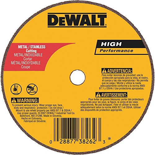 DEWALT DW8723 A60T Grinding Wheel, Angle Grinder Disc, 4-Inch X 116-Inch X 58-Inch