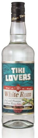 Tiki Lovers White Rum (1 x 0.7 l) | Kristallklarer fruchtiger Rum