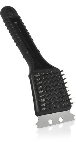 BBQ Essential Barbecue Cleaning Brush with Scraper and Brass Bristles