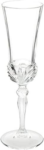 Rcr Aurea Kelche Flûte, Glas, Transparent, Packung zu 6 Stück, 14 cl