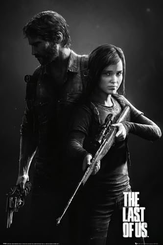 Close Up The Last of Us Poster Schwarzweiss Porträt (61cm x 91,5cm)