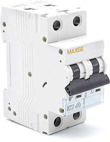 CABLEPELADO Interruptor magnetotérmico Alpha+ industrial | Curva C. 6kA-10kA | industrial/terciario | Normativa internacional EN/IEC60898-1 | 2 Polos | 10A