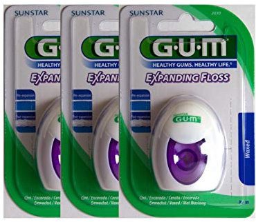 GUM Lot de 3 câbles de sécurité dentaire Expanding 30 m