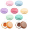 18 Stück Mini Macaron Kosmetiktasche Set Süß Macaron Dose Ohrring Ring Schmuck Tragbar Aufbewahrungsbox 9 Farben