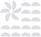 10 Paia Cuscinetti di Naso Adesivo Antiscivolo in Silicone Fermaocchiali per Occhiali Occhiali da Sole Occhiali Vista (1 mm, Trasparente)