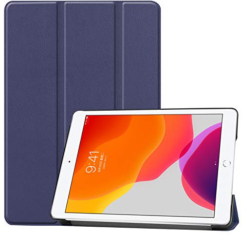 Kepuch Custer PU-Pelle Case Custodia Cover per iPad 10.2 9th 8th 7th 2021 2020 2019/iPad Air 3 2019/iPad PRO 10.5 - Blu