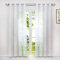 HeichkelL Gardine mit Ösen aus Voile Transparente Ausbrenner Vorhang 1 Stück Modern Ösenschal Fensterschal in Baumäste Muster Weiß BxH 140x245 cm