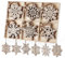 Christmas Wooden Ornaments 24 Pcs Snowflakes Hanging Decoration Wood Snowflake Ornament for Christmas Tree Gift Tag DIY Craft, 10cm