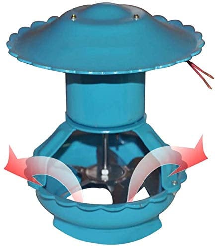 QMZDXH Chimney Fan, Outdoor Air Extractor, Fireplace Chimney Fan, Chimney Smoke Evacuator, Chimney Attachment, Chimney Cover, Ventilation Hood