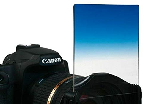 FILTRO GRADUALE DIGRADANTE BLU BLUE P122 P123 serie P compatibile con COKIN filter square obiettivo lens square quadrato lastra tipo colore blue graduato P122 B1 P123 B2