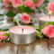 ANTEVIA - Lot de 15 Bougies Chauffe Plat parfumées à la Rose | Plus DE 10 MODÈLES | Couleur : Rose (Virtua Rose)