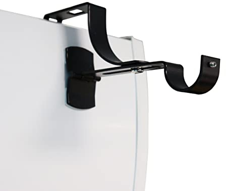 Store & Menuiserie 2.0 Geko, set di 2 supporti per aste per tende, resistenti senza fori, per baule di tapparelle, con scanalatura, diametro 20 mm, senza adesivo, fissaggio regolabile tramite