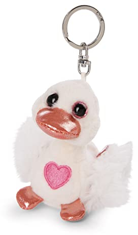 NICI Schlüsselanhänger Love Schwan weiß 8cm Green