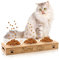 Katzennapf Bambus Erhöht, OXYEFEI Futternapf Katze Keramik Personalisiert mit Name Gravur rutschfest Spülmaschinenfest Futterstation Holz für Katzen Klein Hunde