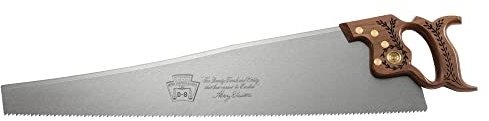 Disston 26 Zoll Walnuss Griff Kreuzsäge Profi Säge für Holz Laminat Kunststoff 4,5 TPI