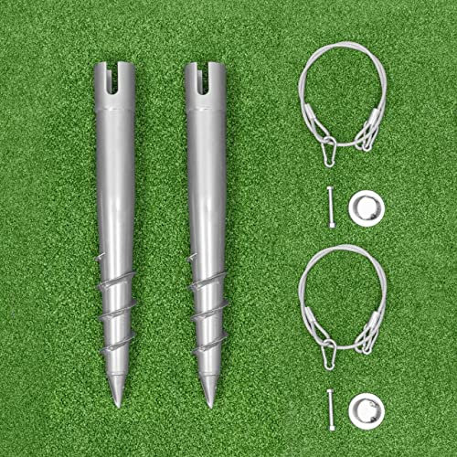 Kit Viti Ancoraggio Terreni - Pacco Da 2 | Pacco Da 4 | Installazione Facile e veloce (Pacco Da 4)