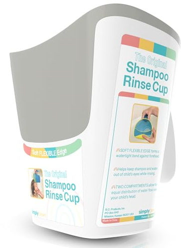 S.C. Products, Inc. Shampoo-Spülbecher für Kinder | Baby-Badeeimer | Tränenfreier Baby-Eimer