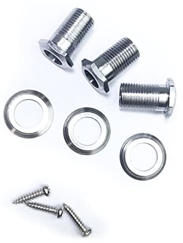 Wilkinson Guitar Tuners Machine Heads Tuning Pegs Washers Screws and Bushings Set, Chrome