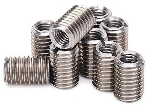 Lot de 10 Manchons de Réparation en Acier Inoxydable pour écrou Réducteur M8 Femelle et M12 Conversion de Filetage Mâle Adaptateur de Filetage M8 à M12 Réducteur de Raccord 1,75