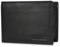 MOKIES Premium Leder Geldbörse Herren - extra stabile Doppelnaht - Querformat mit 9 Fächer - RFID - Portmonee für Männer - Brieftasche Geldbeutel Wallet (Schwarz, klein)