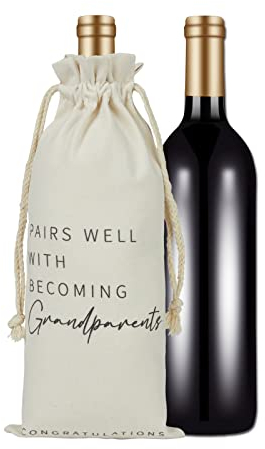 RF&CM Grandparent Gift Bags - New Baby, Funny Grandparents Gifts