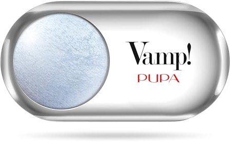 Pupa Ombretto Vamp! Wet&Dry 312 Light Blue - Ombretto Colore puro, alta Pigmentazione, Multi-Effetto (disponibile in 54 Varianti Colore e 7 diversi Finish)