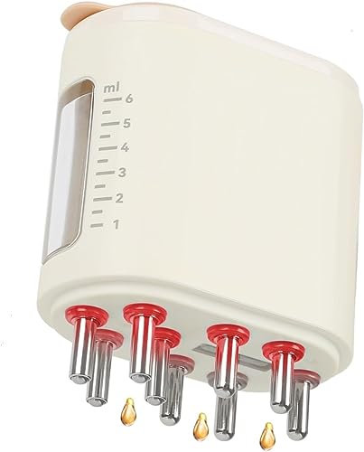 CJHZQYY 2 In 1 Kopfmassage Elektrisch Kopfhaut Massagebürste, Öl Serum Kopfmassage Haarbürste, Kopfhaut Applikator Kamm Flasche für Haarbehandlung Medizin