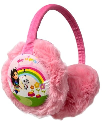 CARTOON Cache-oreilles d'hiver Disney, bandeau réglable pour enfants, protection des oreilles du froid du vent, Gabby's Dollhouse, taille unique