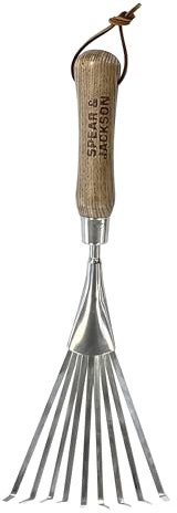 Spear & Jackson 5200BR Mini rastrillo tradicional de acero inoxidable para bordes