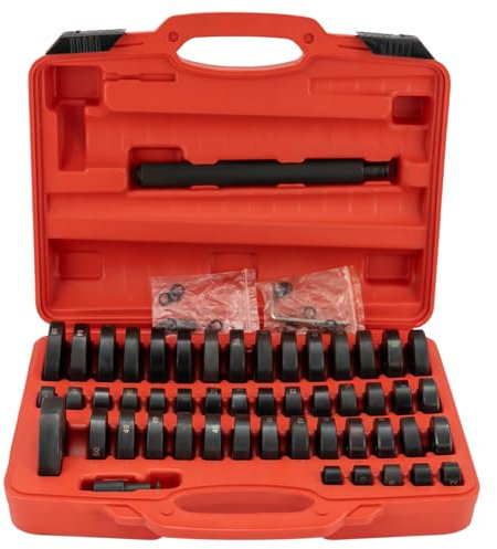 52-TLG Radlagerwerkzeuge, 18-65mm Radlager-Einbauwerkzeugsatz mit Aufbewahrungskoffer, für Radlager und Industrielager, Lagerschalen, Buchsen