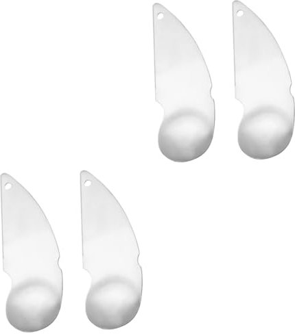 MAGICLULU 2 Juegos Cortador De Kiwi Kitchen Gadgets Pelador De Kiwi Novedad Sembradora Cucharas De Fruta De Carne Cucharas Cortadoras De Kiwi Acero Inoxidable 304 Silver 2 Piezas * 2