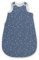 Ehrenkind® Baby Sommerschlafsack Rund Musselin | aus weicher OEKO-TEX zertifizierter Bio-Baumwolle | Sommer Baby Schlafsack Baby 1 TOG Gr. 74/80 Jeansblau Tropfen