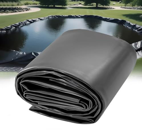 unmjgybc HDPE Pond Liner 4x45m Greenhouse Sheet Construction Sheet Black Heavy Duty Thickness Sealing Sheet Membrane