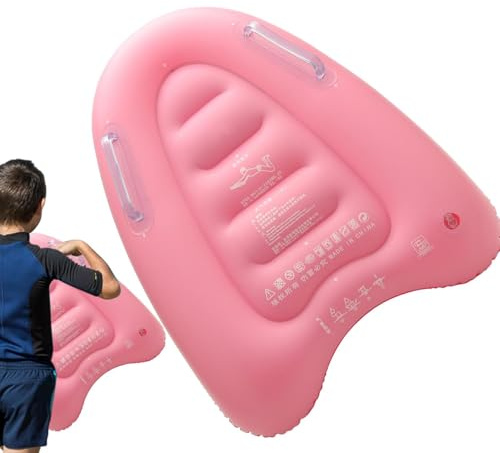 Aufblasbares Bodyboard- Aufblasbares Kick-Board, Doppelgriffe Surfbrett Aufblasbar, Schwimmanfänger Schwimmbrett Für Kinder Ab 3 Jahren, Hilfsmatte Für Strände, Pools