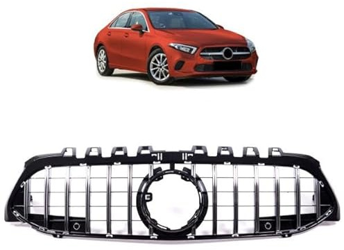 Griglia del radiatore nera cromata compatibile con Mercedes Classe A W177 & Sport-Panamericana GT
