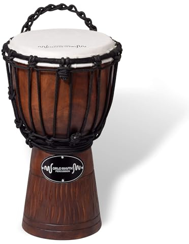 World Rhythm Djembe Drum 30cm (12”) with 7” Synthetic Head