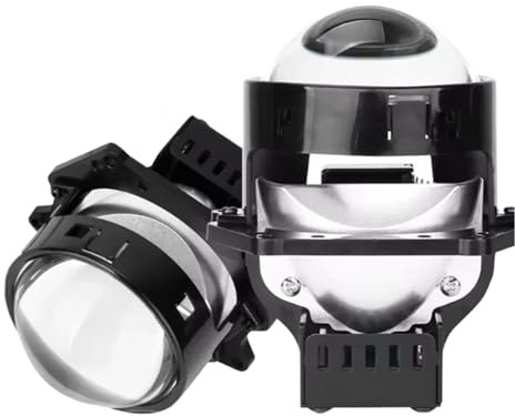 RAGPUKMUAN Car headlight assembly Universal Car Headlamp 60000LM 12V 2pcs 3.0inch Bi Led Projector Lens Headlight H4 H7 9005 9006 High Low Lights Headlamp assemblys