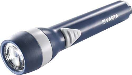Varta 5 mm LED Spot Light 2AA Taschenlampe Flashlight Leuchte Lampe Handtaschenlicht Allzweckleuchte Taschenlicht (geeignet für Haushalt Schlafzimmer, Kinder, Garage, Stromausfall, Outdoor, Notfall)