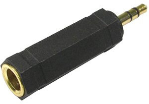 Aptii 3.5mm Stereo Jack Male to 6.35mm Female Adaptor