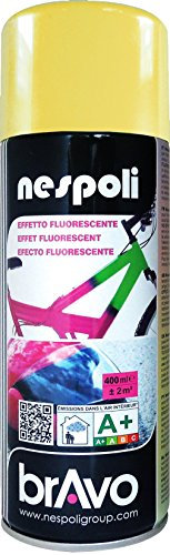 NESPOLI Aérosol peinture professionnelle fluorescent jaune 400 ml