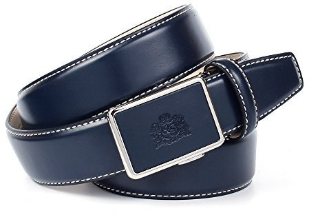 Anthoni Crown Herren A17WS80 Gürtel, Blau, 105