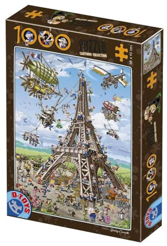 D-Toys Puzzle 1000 Teile - Cartoon Collection - Eiffelturm