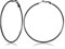 FOCALOOK 70mm Hoop Ohrringe Creolen Große Runde Kreis Ohrringe silberfarben Elegant Ohrschmuck für Frauen Mädchen Bürodamen