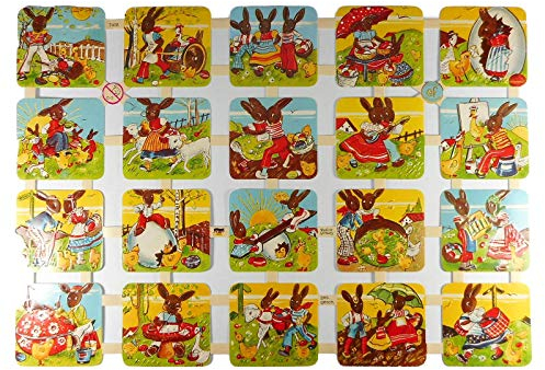 Glanzbilder EF 639 Ostern Osterhase Ei Hase Osterei Posiebilder Deko GWI 7458