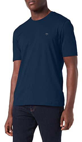FYNCH-Hatton Herren T-Shirt, Basic T-Shirt, per Pack Blau (Midnight 672), Medium (Herstellergröße: M)