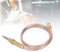 M8 Thermocouple Replacement, BBQ Grill Fireplace Heating Gas Burner Thermocouple Probe 600mm,for Gas Heater Brazier Oven Water Heater