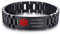 Notfallarmband Notfall Medizinisches Armband Herren - Gravieren Asthma Medizinische Alarm ID Armbänder mit Verstellbares Edelstahl Individuell Personalisierte Allergie Diabetiker Armband für Männer