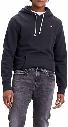 Levi's Herren New Original Sweatshirt Hoodie, Mineral Black, M