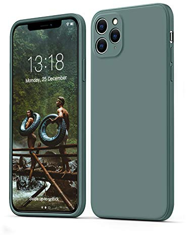 GOODVISH Hülle Kompatibel mit iPhone 11 Pro Max, Ultra Dünn Silicone Hülle, Kameraschutz und Bildschirmschutz, 360° Voll abgedeckte stoßfeste Handyhülle für iPhone 11 Pro Max -6,5 Zoll, Grün