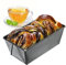 KADAX Rechteckige Backform, Kastenform aus Blech, Königskuchenform mit Antihaftschicht, Brotbackform, Kuchenform, Backform, eckige Brotform (20,5 x 12 cm, Schwarz)